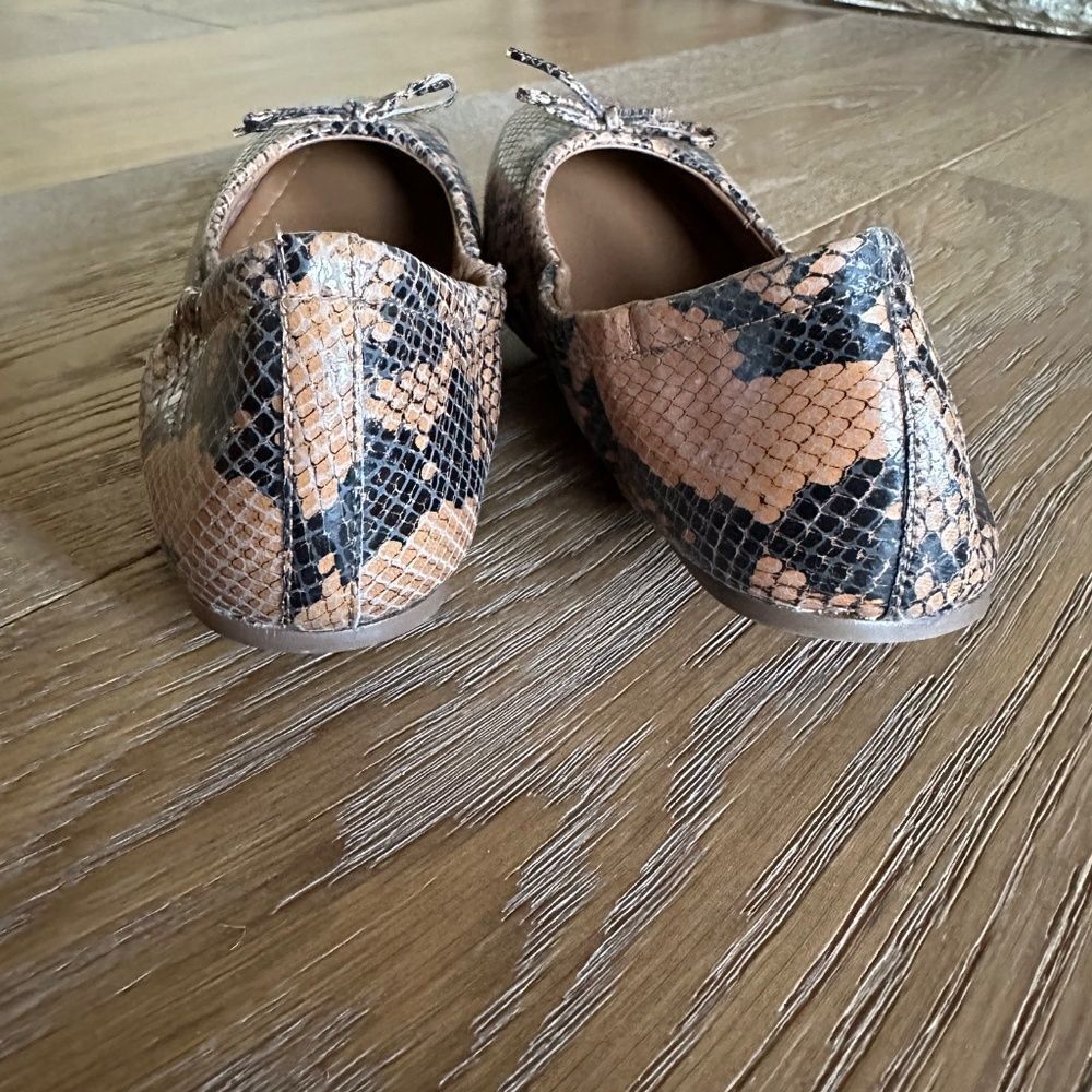 Seychelles Breathless Snake Print Square Toe Ballet Flats Size 7 NWOB - Picture 8 of 13